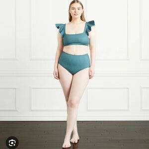 Hill House Home - Isla Gingham Swim Suit - Bottoms XL, Top L - NWT